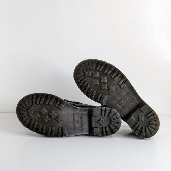 Doc Martens Loafers Adrian 26234021 7 Black Leopard GUC Tassel Shoes Academia - Picture 11 of 14